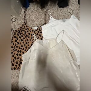 Assorted dressy tanks - set of 3- size M